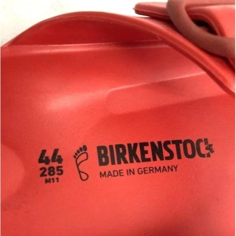 Birkenstock Men's‎ Red Sandals Size 44 EU/ M11  Made In Germany